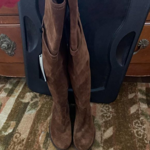 Frye Molly Suede Over the Knee Boot - Picture 1 of 14